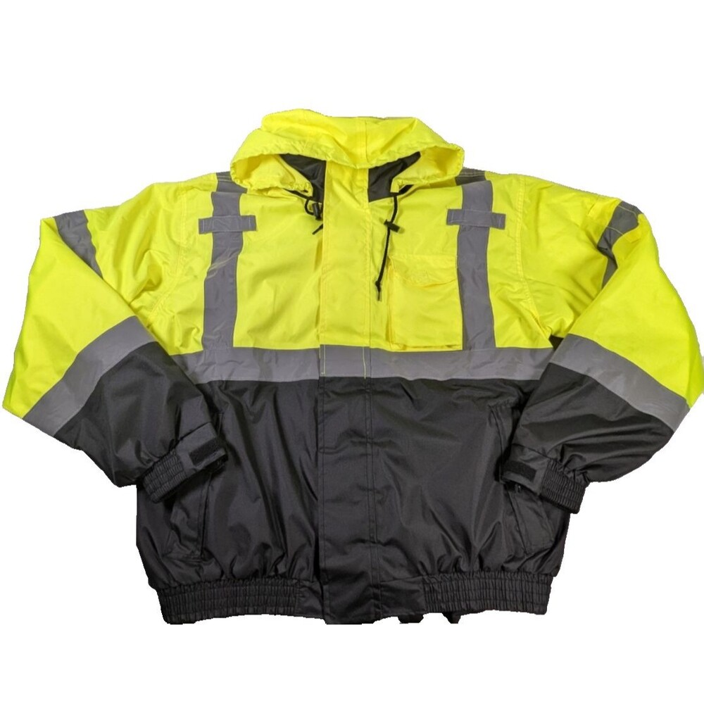 SEsafety XL Hi Vis 3-in-1 Safety Jacket ANSI Class 3 Reflective READ